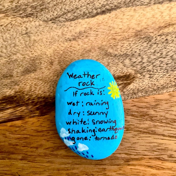 Blue weather rock, silly - Picture 1 of 2